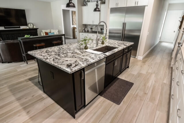 Kitchen quartzite countertop — D and W SRQ, Sarasota